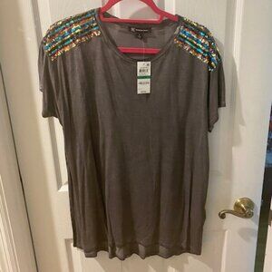 INC sequin top